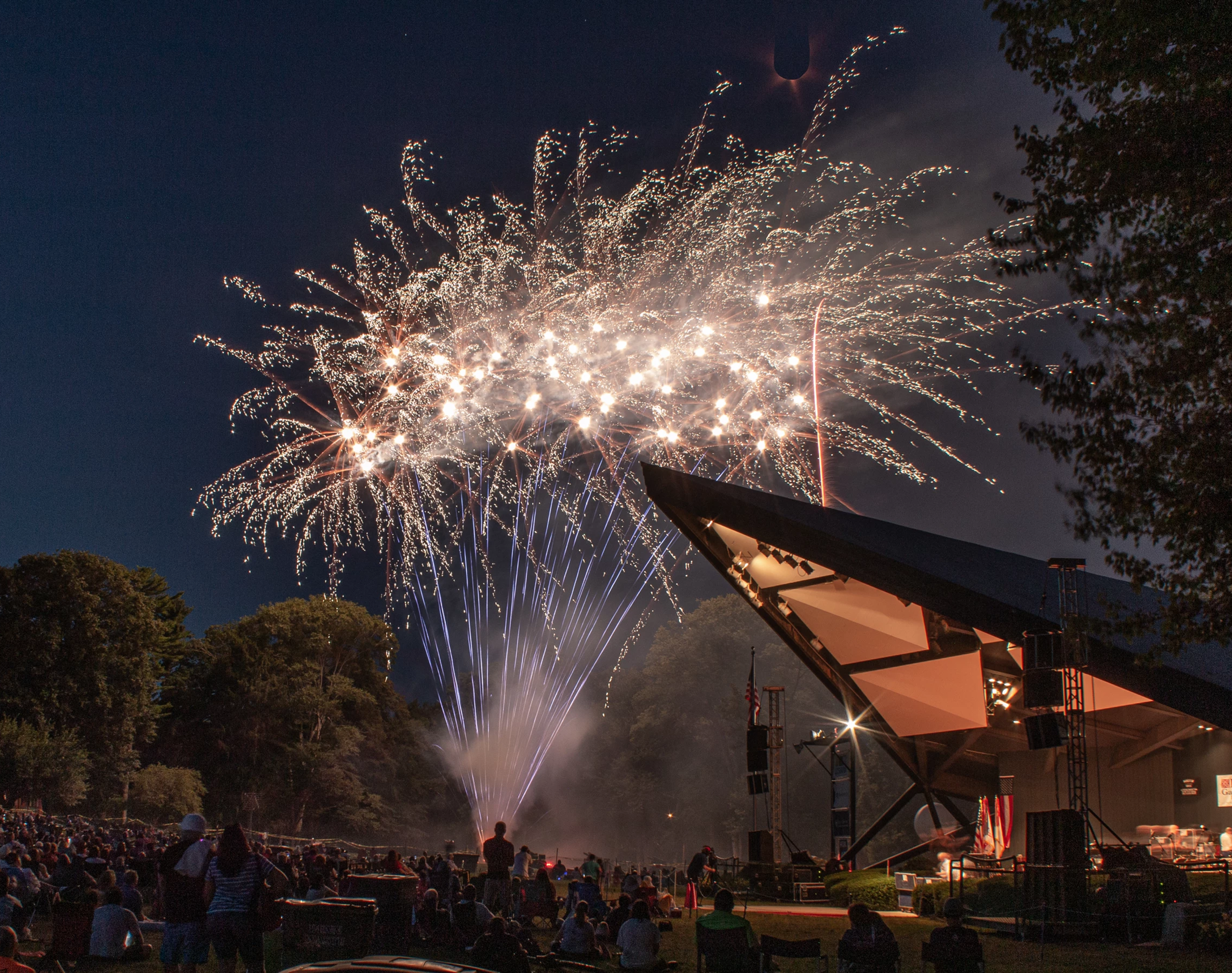 Longs Park Amphitheater Foundation Fireworks Photo by Jim Goudie