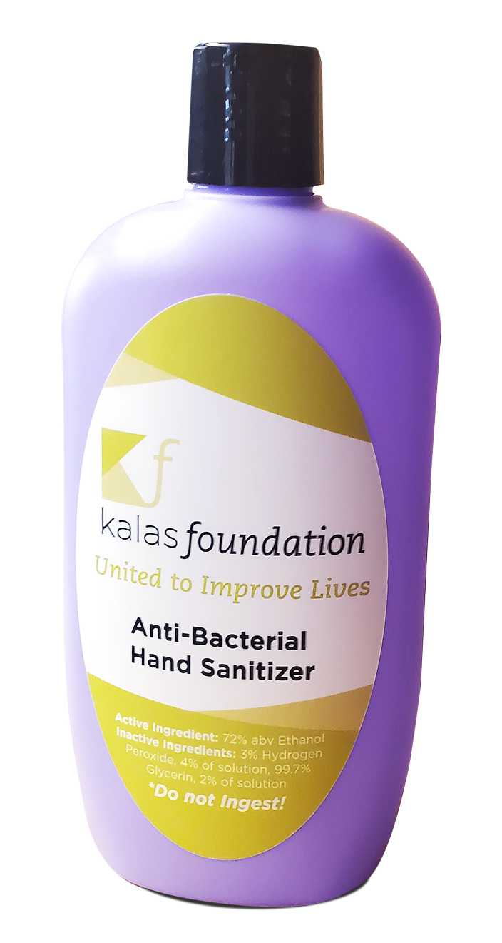 Kalas Foundation Donations of Hand Sanitizer