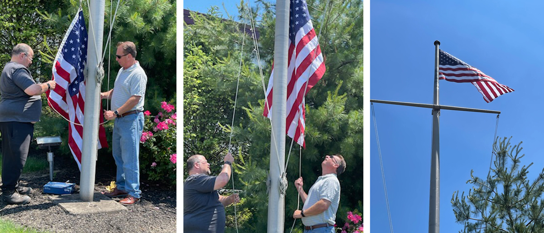 National Patriotic Order Sons of America gifts Kalas a new flag