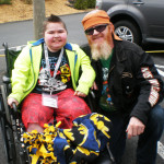 Glen and his riding buddy at the Ride for Life