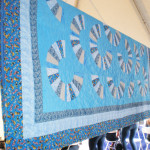 A quilt Glen and his wife made and donated to raise money.